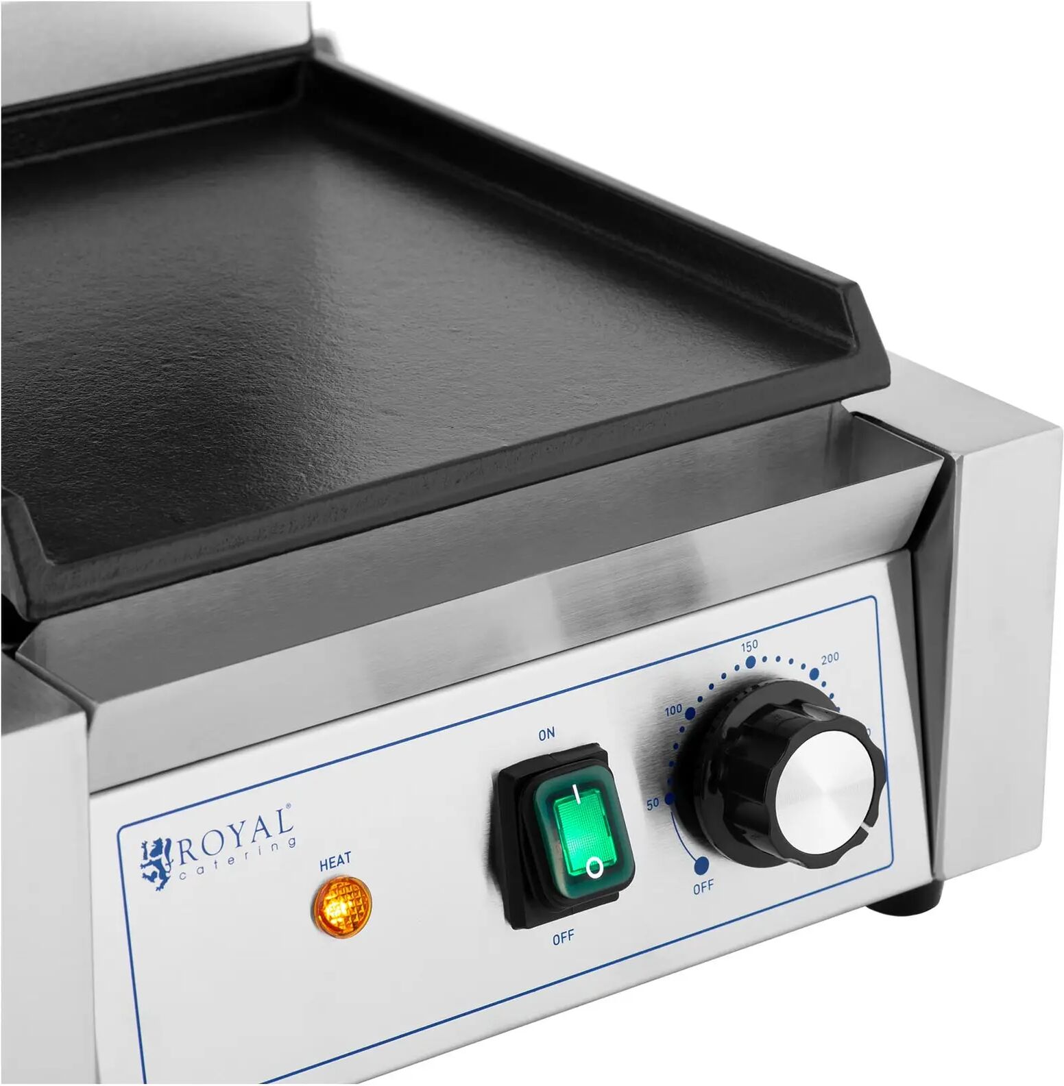 Kontaktgrill - geriffelt + glatt - Royal Catering - 1800 W RCPKG-1800-M