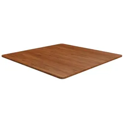 vidaXL Tischplatte Quadratisch Dunkelbraun 90x90x1,5cm Eiche Behandelt