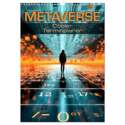METAVERSE Cooler Terminplaner (Wandkalender 2027 DIN A3 hoch), CALVENDO Monatskalender