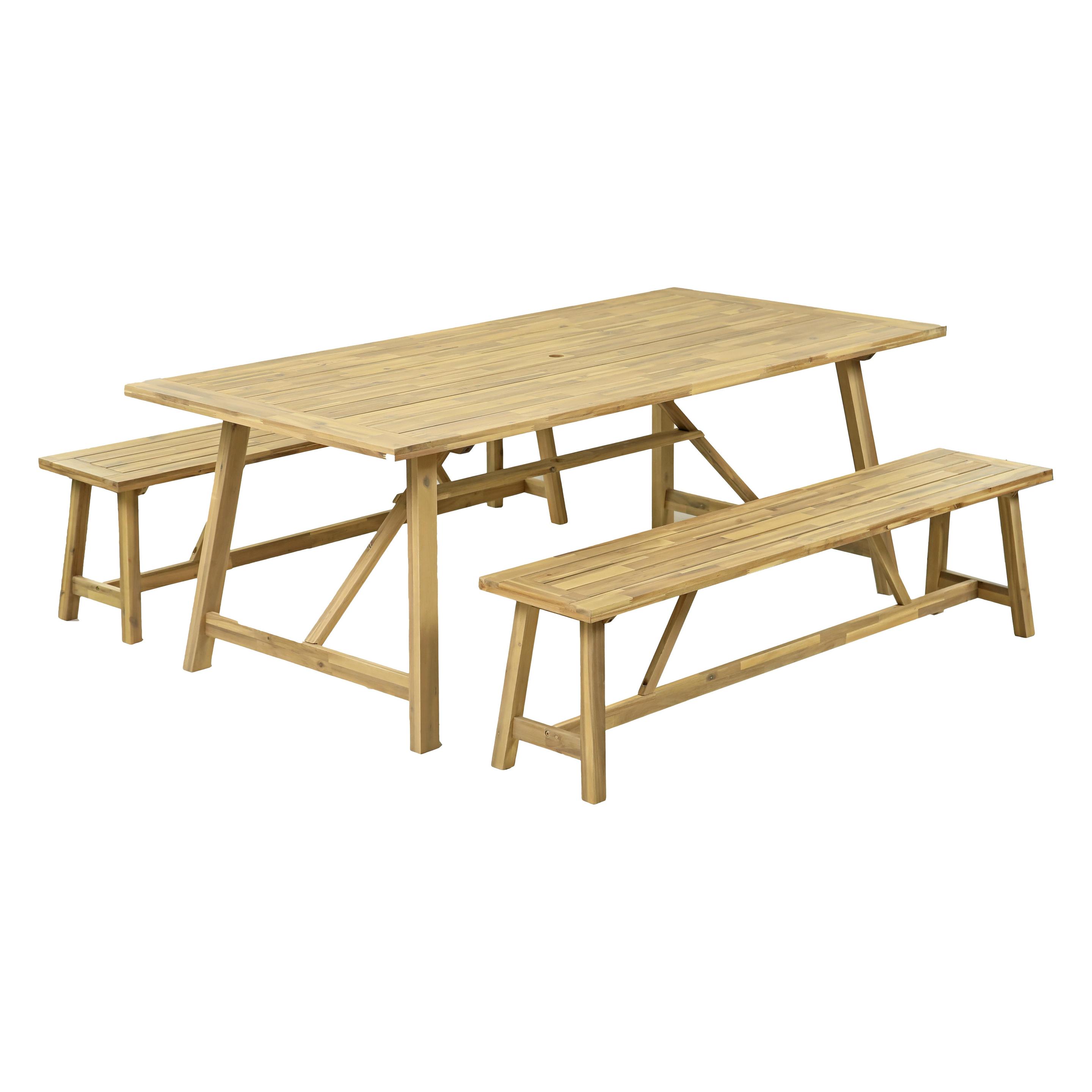 Garden Pleasure Sitzgruppe Sydney braun (200 x 100 x 75 cm) (985270)