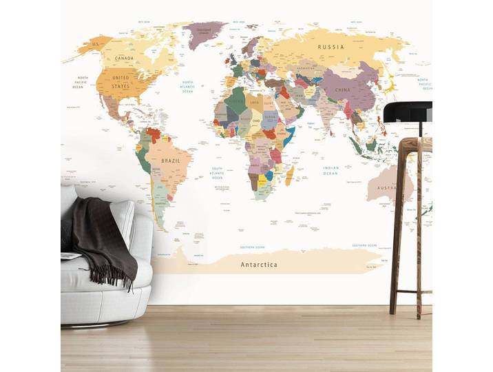 Papier peint World Map 300 x 210cm 300 x 210 cm