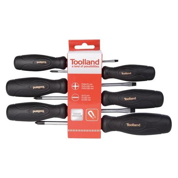 Velleman SCHRAUBENDREHER-SET - 6-tlg. (Schlitz) (HSET20)