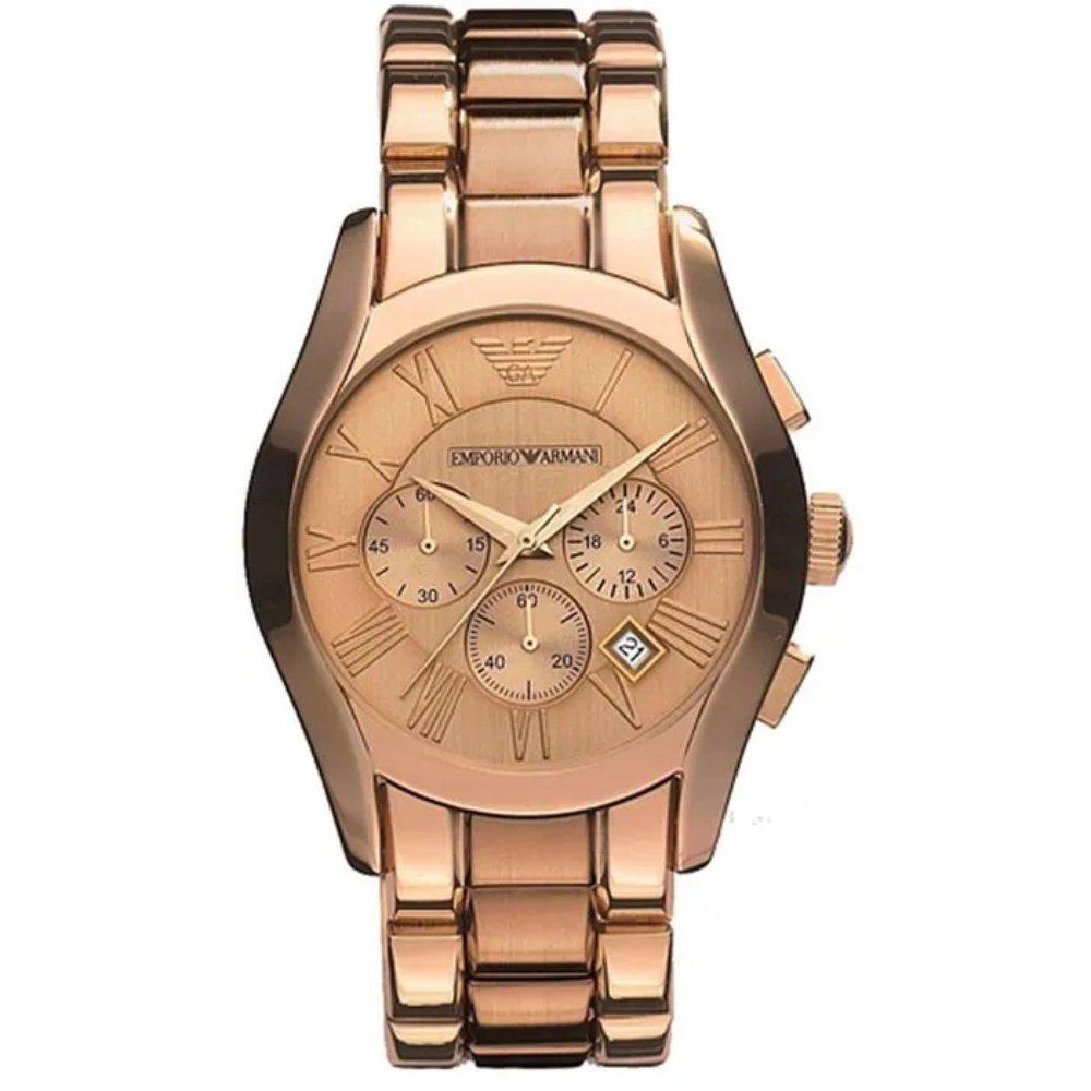 Emporio Armani AR0365 Rose Gold Chronograph Herrenuhr