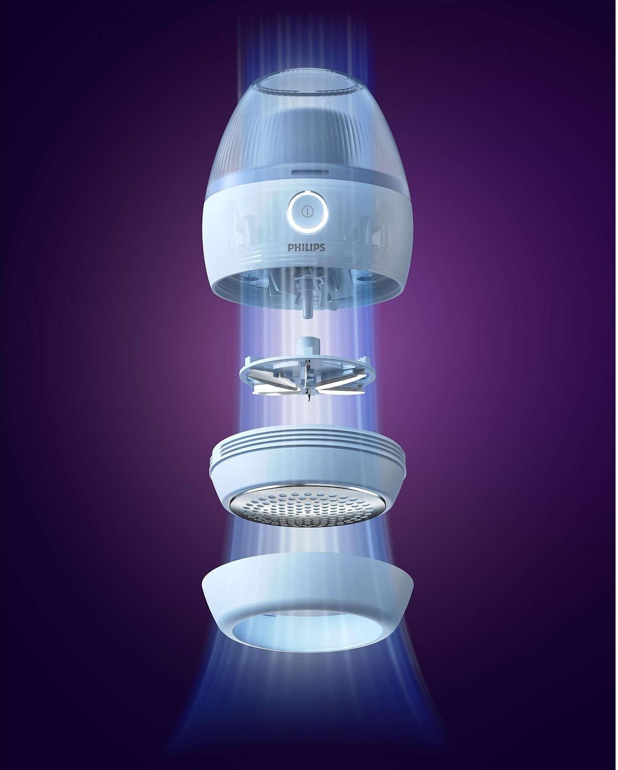 Fusselrasierer PHILIPS "GCA2100/20 Blau", blau, H:7,3cm Ø:7,5cm, Fusselrasierer, Fusselrasierer blau Einheitsgröße