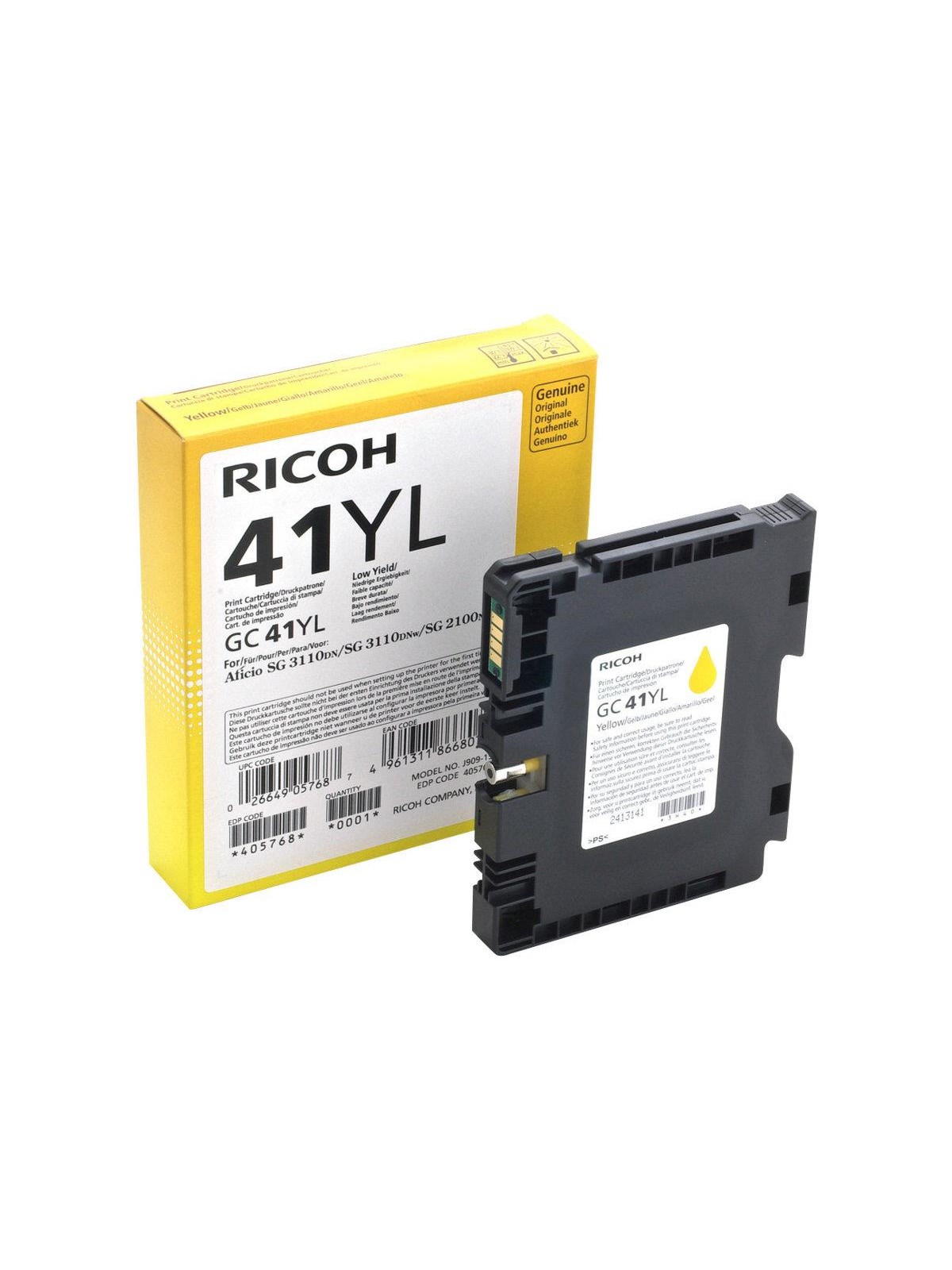 Ricoh toner gel yellow 600 pages - Tintenpatrone Gelb