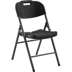 BIG Möbel GmbH Felix | Klappstuhl | Schwarz | Rattanmuster