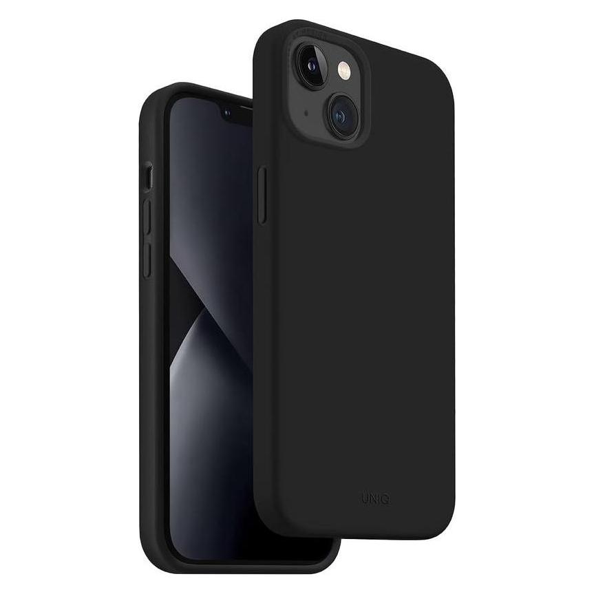 Uniq etui Lino iPhone 14 Plus 6,7" czarny/midnight black (Apple iPhone 14 Plus, Apple iPhone 15 Plus) (Uni000742-0)