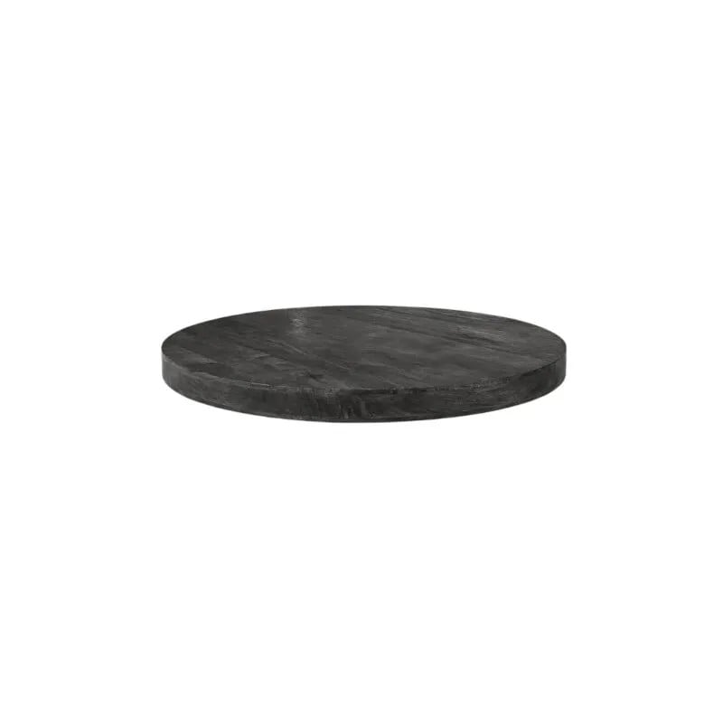 LABEL51 Eetkamertafel Table Blend - Rond - Zwart - Mangohout - Diameter: 70 cm
