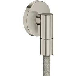 hansgrohe AXOR Wall outlet Fine Wandanschluss rund, 36737800, Farbe: Stainless Steel Optic