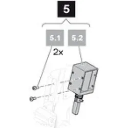 5. Sommer Hubmagnet, 12V-DC, inkl. Verriegelungsschieber, Druckfeder, Zylinderstift, SP 900