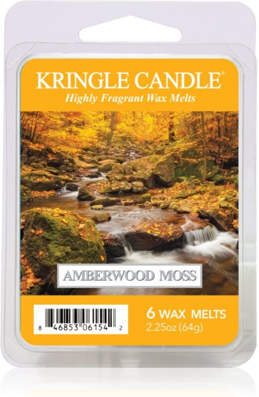 Kringle Candle Amberwood Moss tartelette en cire 64 g