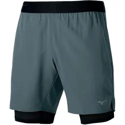 Mizuno, Herren, Sporthose, Core 7.5 Inches (L), Grau