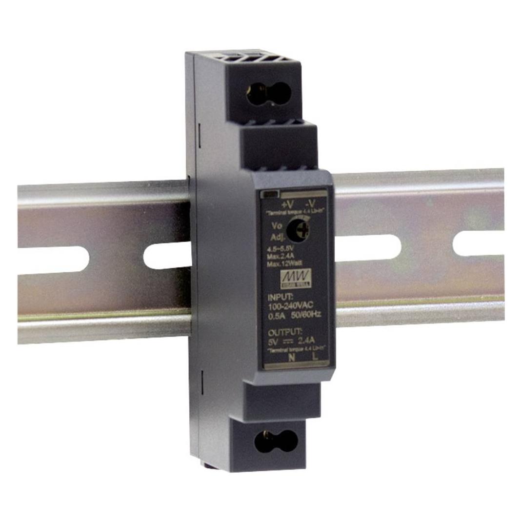 MeanWell INDUSTRIE-NETZTEIL - 1 AUSGANG - HUTSCHIENENMONTAGE - 15 W - 15 V - 1 A (HDR-15-12)