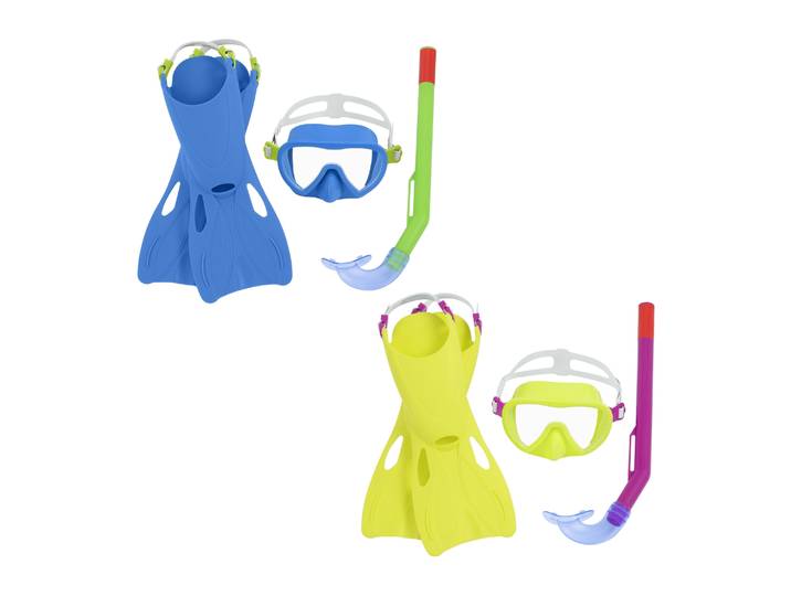 Schnorchel Set mit Flossen Crusader Essential Grösse 24 - 27