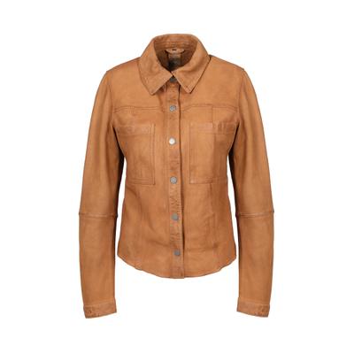 Lederjacke FREAKY NATION "Jill-FN", Damen, Gr. M (38), braun, Oberstoff: 100% Leder, Jacken