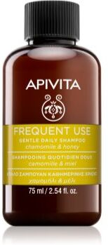 Apivita Frequent Use Gentle Daily Shampoo champô para lavagem diária dos cabelos com camomilla 75 ml. Frequent Use Gentle Daily Shampoo