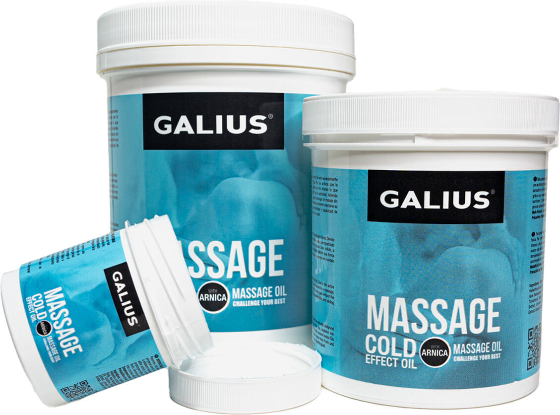 Óleo sólido efeito frio Galius para todo o tipo de massagem para um efeito refrescante