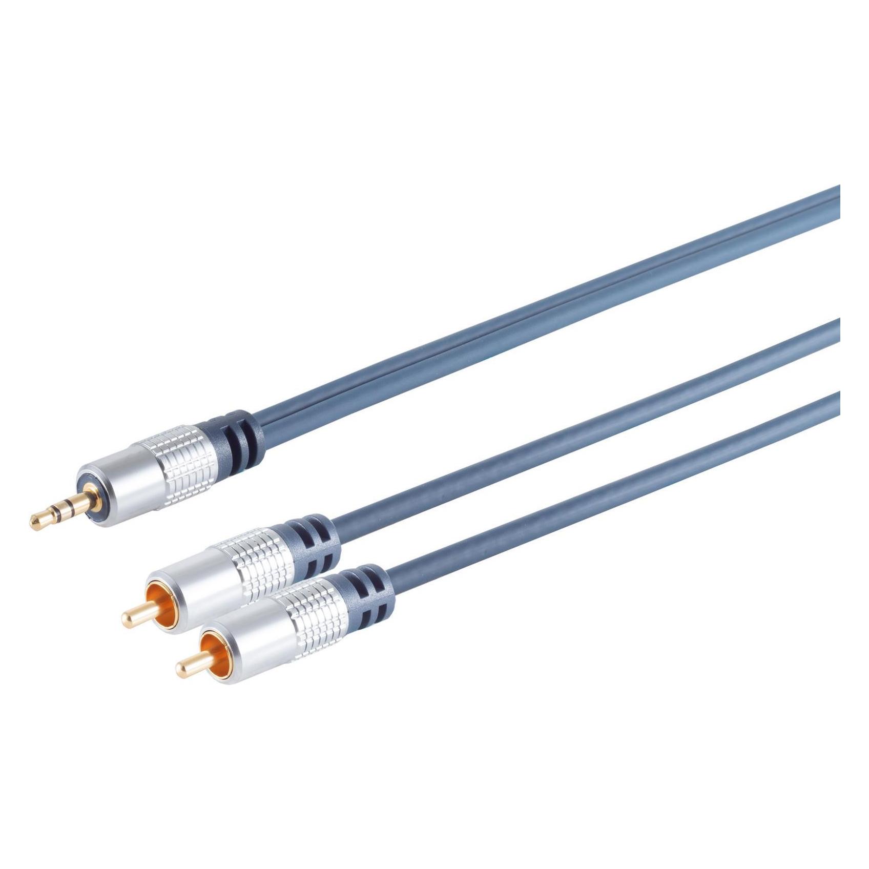 Shiverpeaks Kabel Audio Cinch 2-fach (St) - Klinke 3,5mm 1,5m ** Home Cinema (1.50 m, Cinch Kabel) (30832-MHQ)