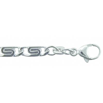 Armband ADELIA´S "19 cm S - Panzer Armband 925 Silber", silber, Armbänder, Damen, 19cm, Silber 925 (Sterlingsilber), Armband, Silberarmband