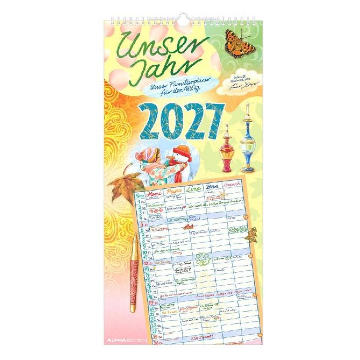 Alpha Edition Unser Jahr - Unser Familienplaner für den Alltag 2027 (113501)