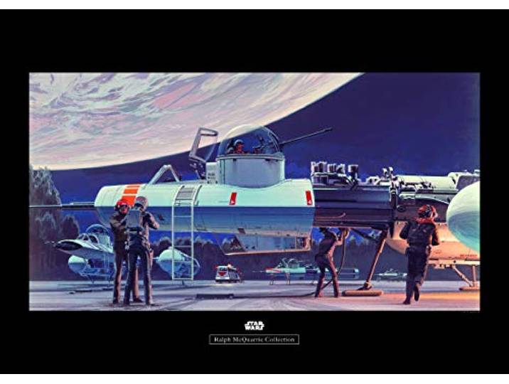 Komar Wandbild Star Wars Classic RMQ Yavin Hangar Kinderzimmer, Jugendzimmer, Dekoration, Kunstdruck ohne Rahmen WB166-70x50 Größe: 70 x 50 cm (Breite x Höhe)