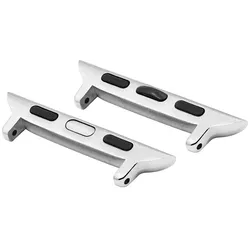 Hirsch AD1000-2-44 Adapter Kompatibel mit Apple Watch Silberfarben 22 mm