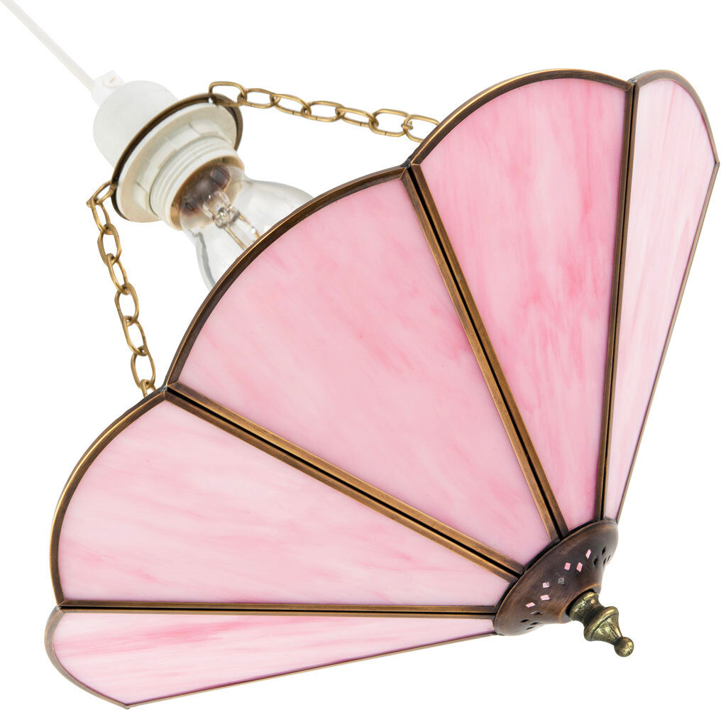 17 Stories 17cm H Glass Round Pendant Shade ( Screw On ) Pink 17cm H X 30cm W X 30cm D