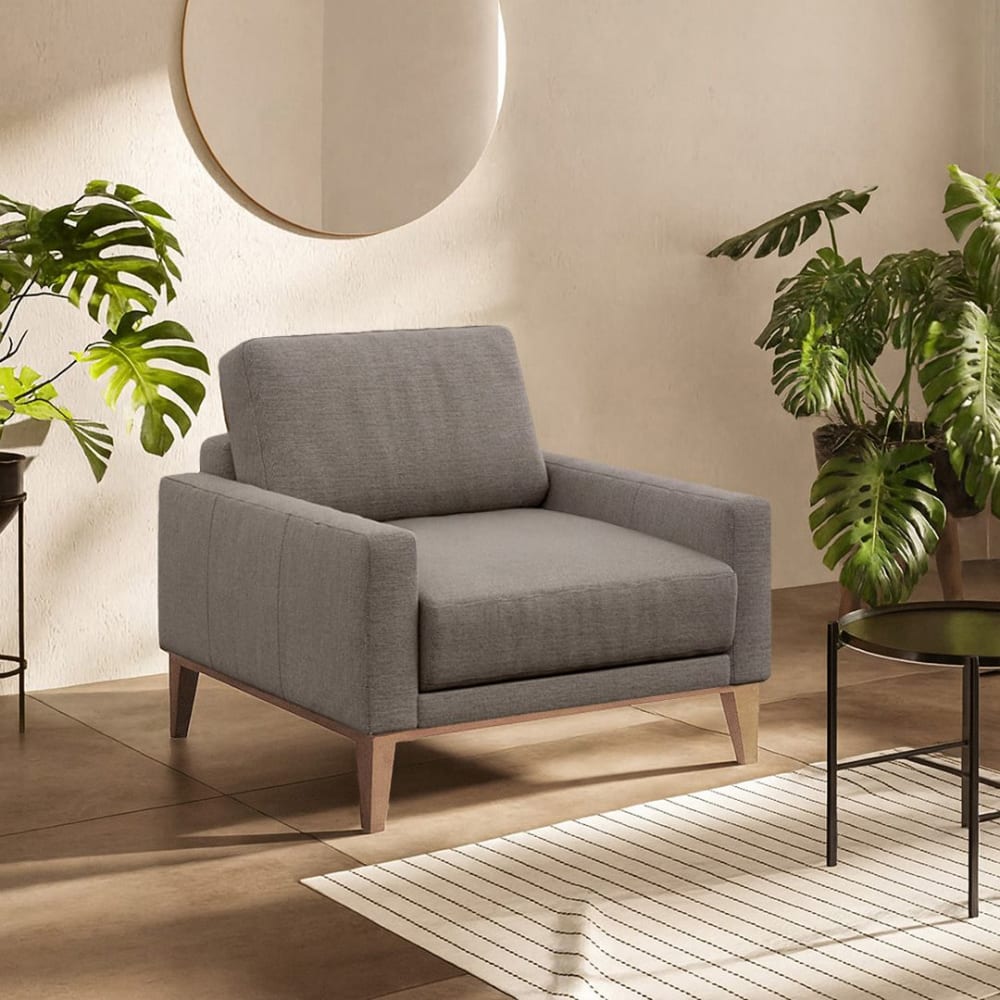 Mesonica Fauteuil en polyester brun Marron 94x76x84cm