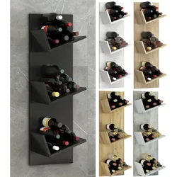 VCM Holzregal hängend   platzsparendes Regal   Maße: 106 x B. 33 x T. 26 cm   Elegantes Regal hängend   Aufbewahrungsregal   Bücherregal   Wandboard  Wein - Vinosi