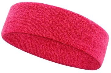 Inspire Select 1pc Cotton Athletic Headband Sports Sweatband For Men & Women Running Basketball Gym Fitness Tennis Yoga bright Rose