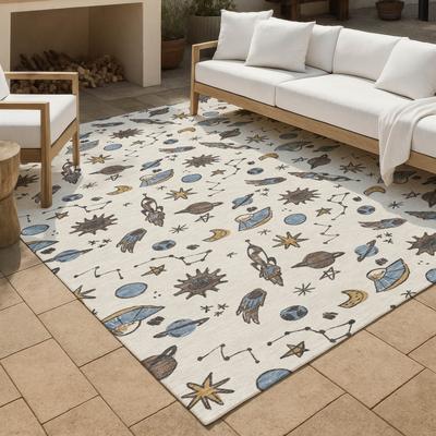Addison Rugs Machine Washable Indoor/ Outdoor Spaceship Chantille Rug