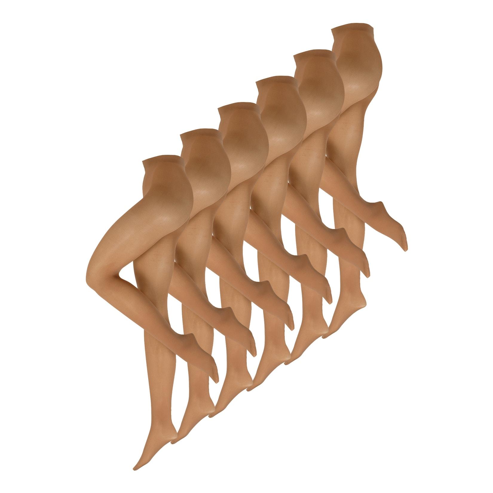NUR DIE Damen Strumpfhose Blickdicht 6er Pack