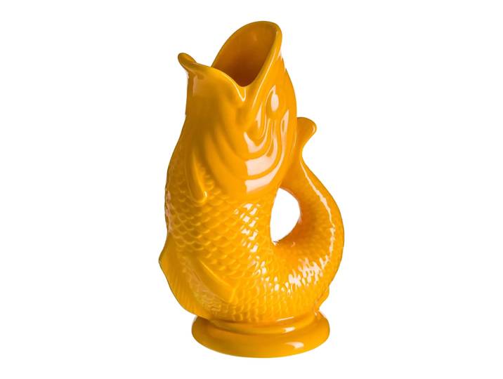 Dekovase Koi, Byyu, gelb, Keramik