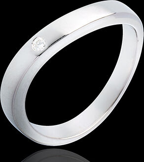Edenly Ring Ellipse in Weissgold
