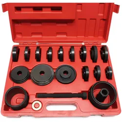 Wiltec, Aufbewahrungsbox, Radlager Werkzeug Satz 24tlg 55-88 mm Radlagerabzieher Vorderradlager Box (24x)