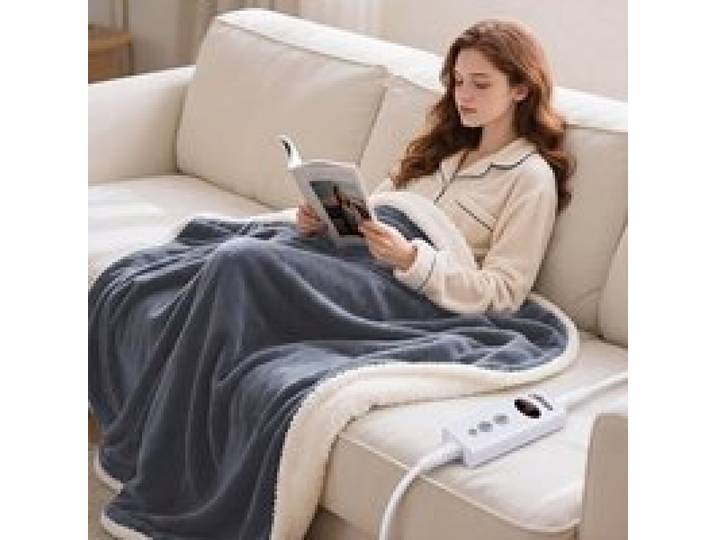 Pid Chauffant Électrique 130*160cm Couverture Chauffante 9 Niveaux La surface de pid 130*160cm Gris foncé Gris GRIS FO COUVERTURE