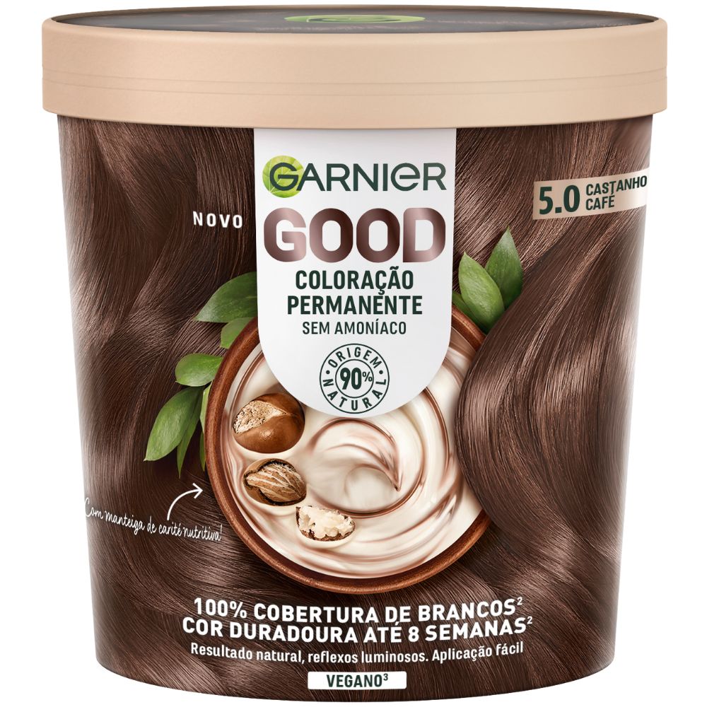 Garnier Good Ammonia-Free Permanent Hair Color 160mL 5.0 Coffe Roast Brown
