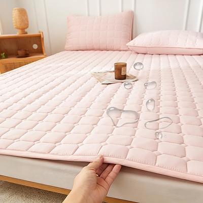 Wasserdichter, gesteppter Matratzenschoner für Schlafzimmer und Studentenwohnheim, weiche, rutschfeste Matratzenauflage, Schutz für Bett und Matratze