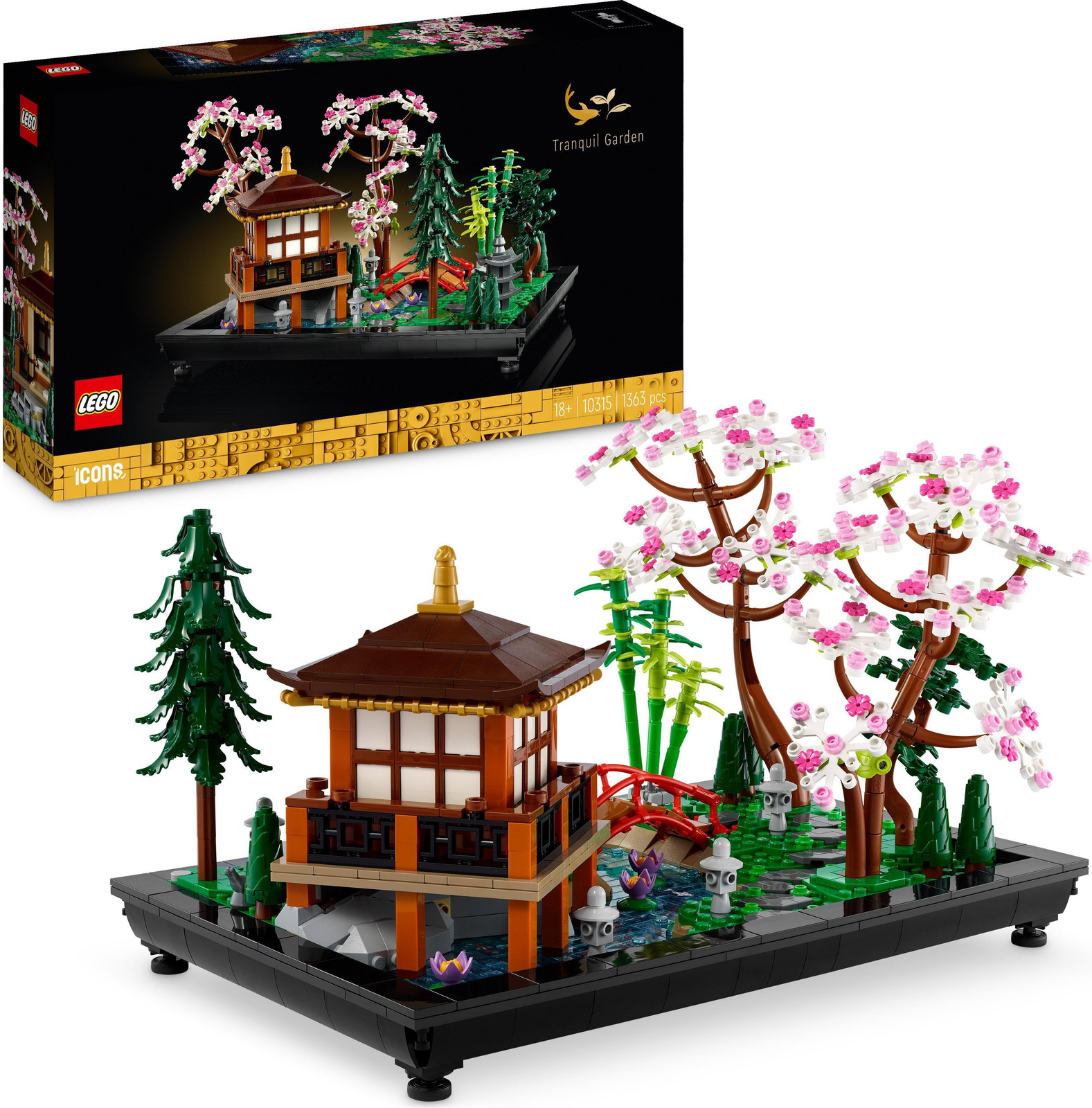 LEGO Icons 10315 Peaceful Garden Zen Botanical Gardening Kit voor volwassenen