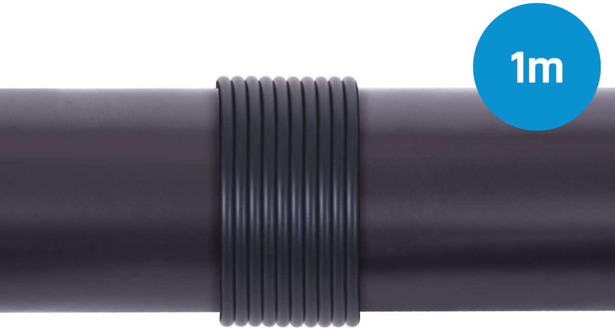 Alphacool EPDM Tube 5/3 - Black 1m (3,28ft) Retailbox