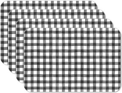 CounterArt Buffalo Trend Reversible Rectangular Easy Care Flexible Plastic Placemat, 4 Pack, Made in The USA