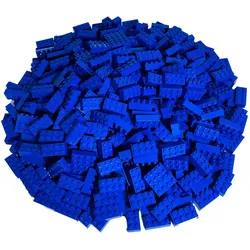 LEGO 2x4 Steine blau - Classic, Basic, City blue 3001 Menge 100 Stueck (3001, LEGO Classic)