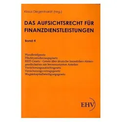 Pfandbriefgesetz, Pflichtversicherungsgesetz, REIT-Gesetz - Gesetz über deutsche Immobilien-Aktienge, Fachbücher von Klaus Degenhardt