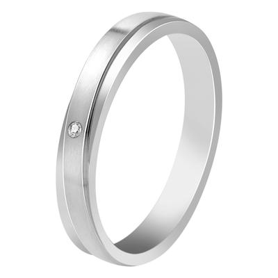 Partnerring AKZENT "Unity, langlebig" Gr. 54, silber (silberfarbig50), Fingerringe, Damen, 54, Edelstahl