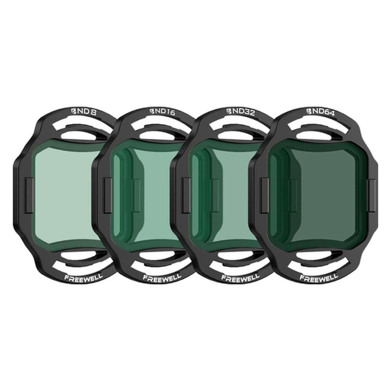 Freewell ND Filters 4Pack ND8, ND16,ND32, ND64 (Drohnen Filter, DJI Avata 2) (FW-DAV2-STD)
