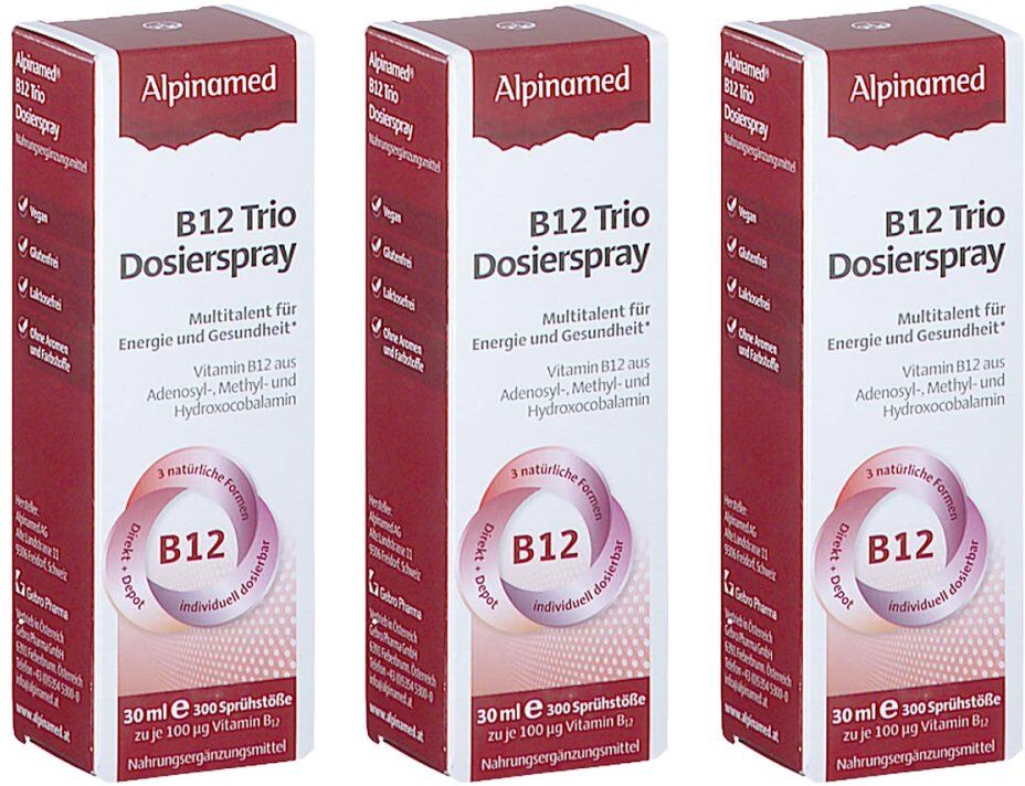 Alpinamed B12 Trio Dosierspray 3x30ml