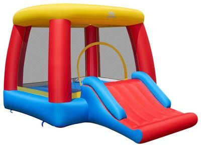 Costway Inflatable Bounce House for Toddlers with Spacious Jumping Area(Without Blower)