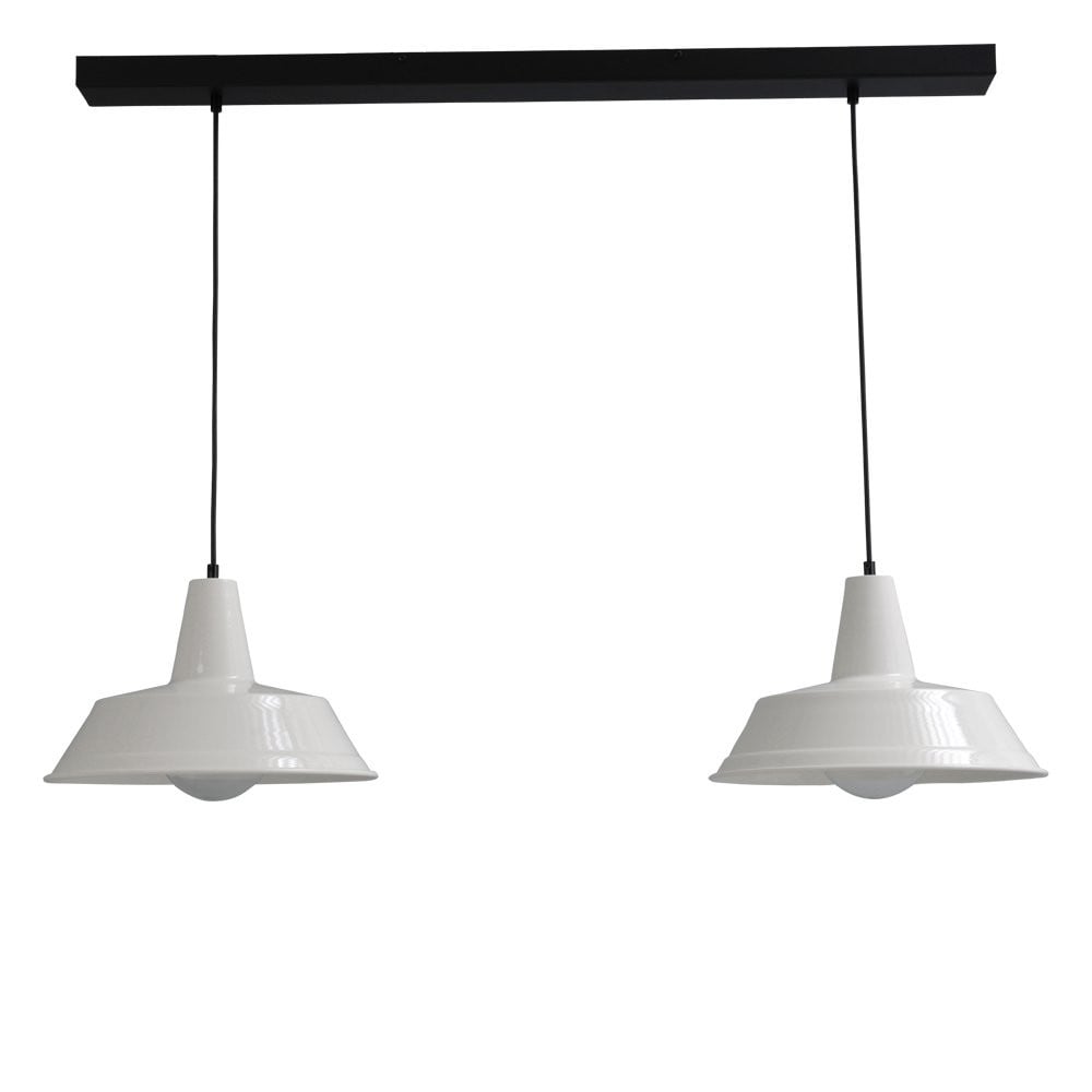 Masterlight Industria Retro Witte Hanglamp voor de Eettafel