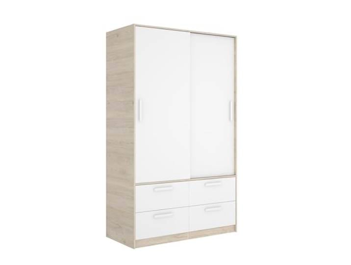 DEKIT GRUPO RIMOBEL Schrank, Melamin, weiß/Natur, 204 x 120 x 60
