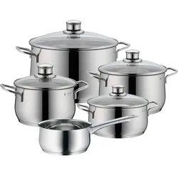 WMF Diadem Plus Topfset 5-teilig + 4 Glasdeckel induktionsgeeignet